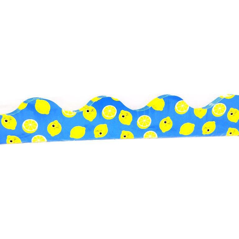 BORDER SCALLOPEDALWAYS TRY YOUR ZEST TOSSED LEMON
