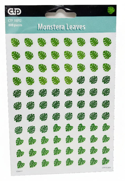 Palm Paradise Monstera Leaves Hot Spots Stickers |  880 stickers
