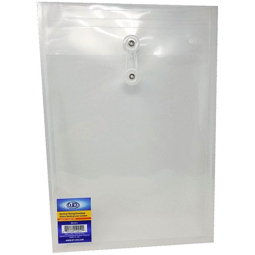 Vertcial Filing Envelope, String Closure