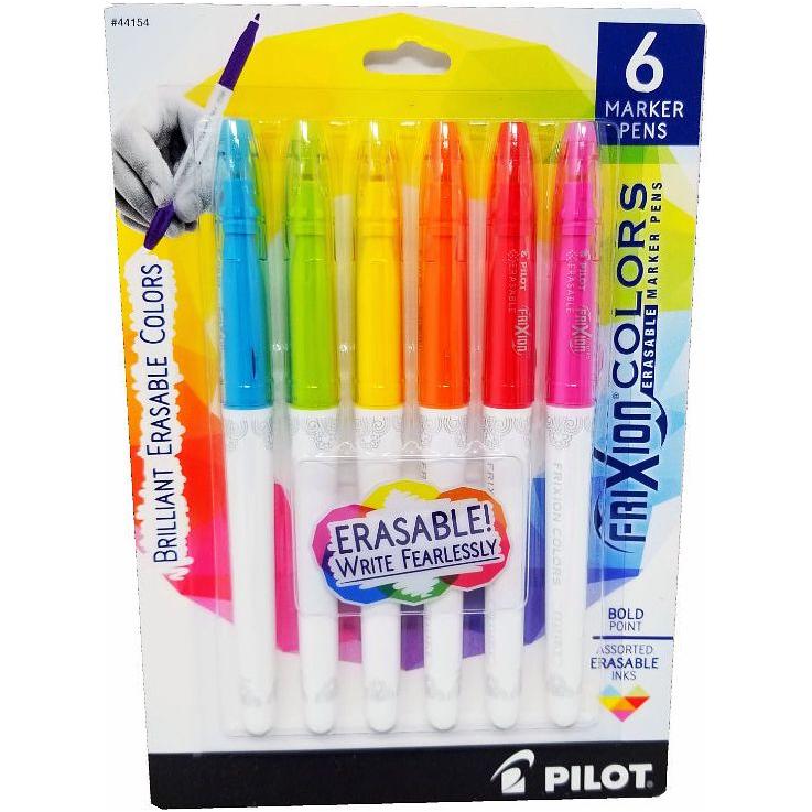 FriXion Colors Erasable Marker Pens Bright Color Pkg. 6