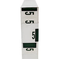 LATERAL FOLDERS NUMBERS #5 DARK GREEN BOX/500