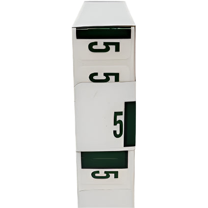 LATERAL FOLDERS NUMBERS #5 DARK GREEN BOX/500
