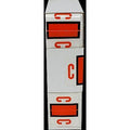 LATERAL FOLDERS LETTER C DARK ORANGE BOX/500