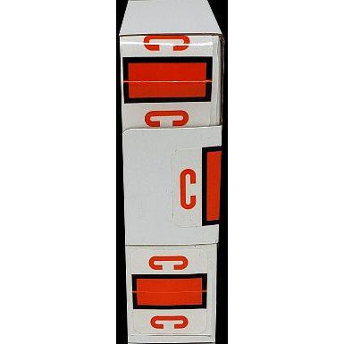 LATERAL FOLDERS LETTER C DARK ORANGE BOX/500