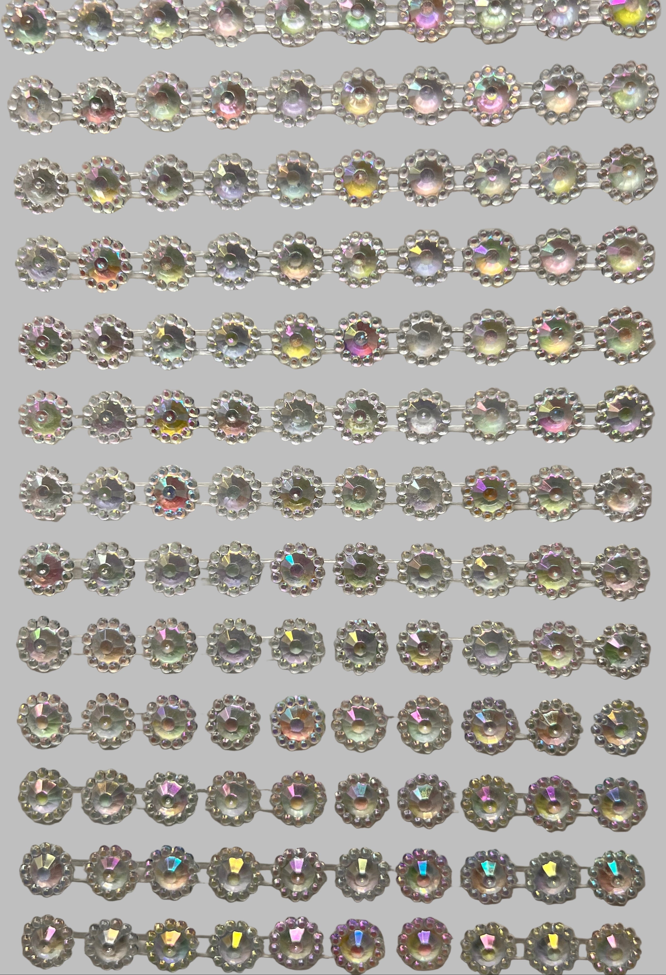 BUBBLE FRAME STONE STICKER | CLEAR