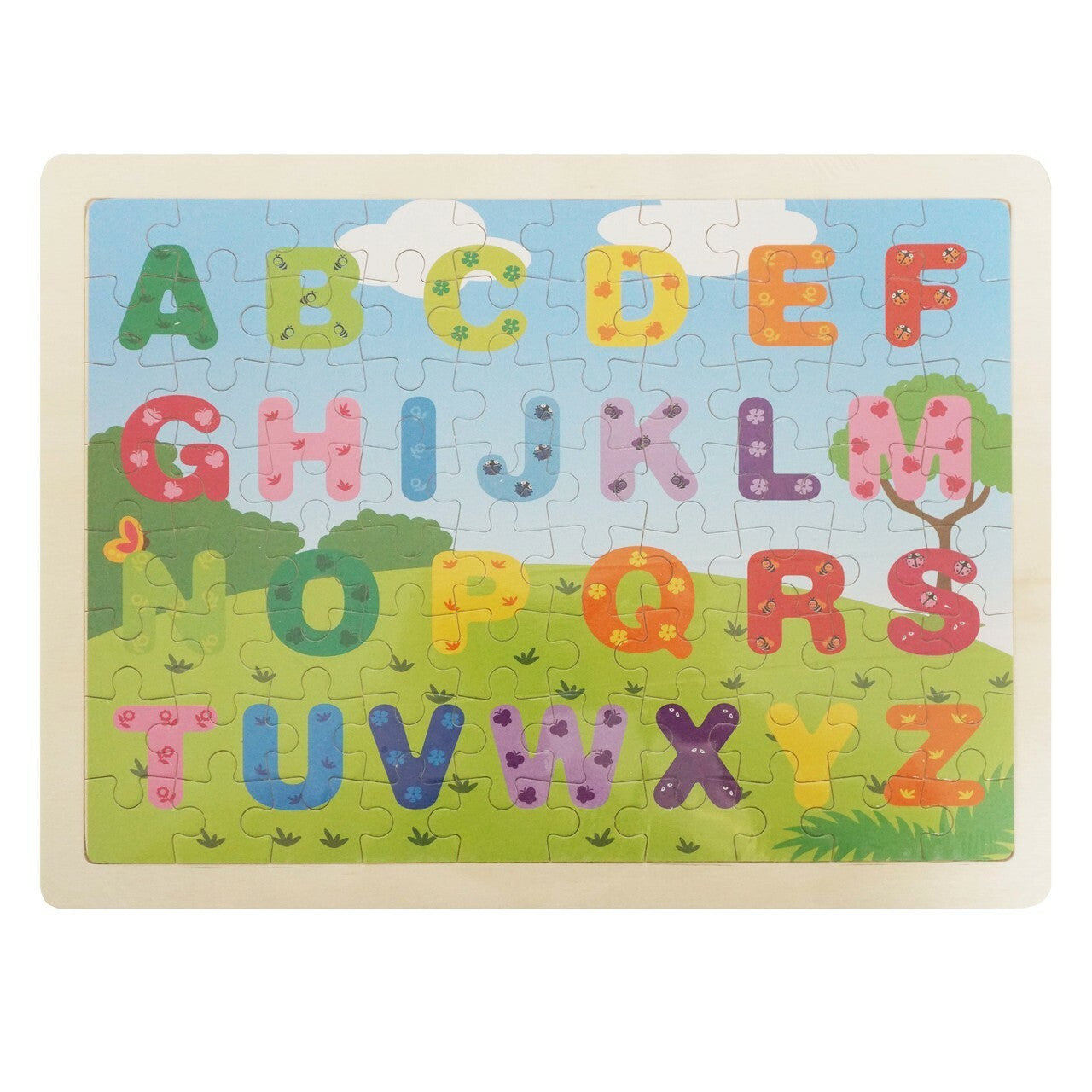WOODEN JIGSAW PUZZLE: ALPHABET guy