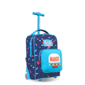 Sparkle 15 Inch Kids Rolling Backpack Carry On  | Robot