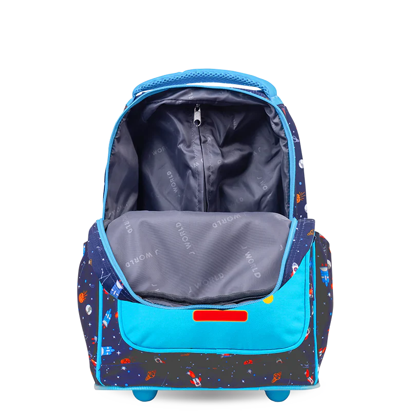 Sparkle 15 Inch Kids Rolling Backpack Carry On  | Robot