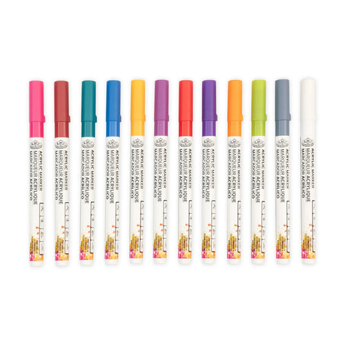 Acrylic 1.2 mm Jewel Markers Pkg. 12