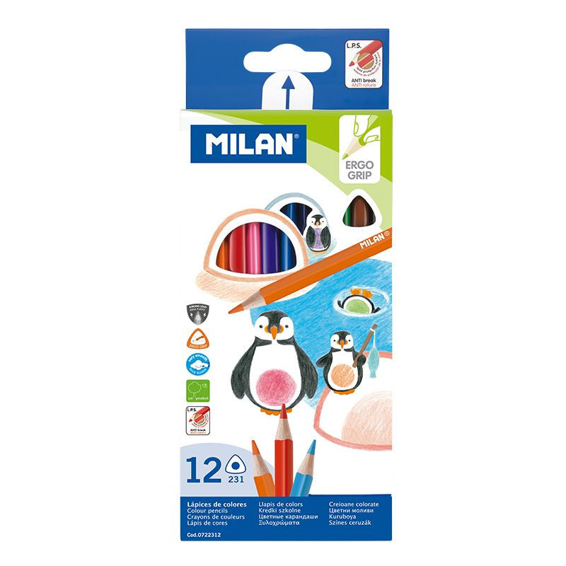 Lapices de Colores Triangulares x 12