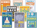 SCIENCE FUN CHARTS 8PCS 17''X11''