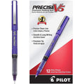 Precise V5 Rolling Ball Stick Pens 0.5 mm Extra Fine Point Purple Ink CJ. 12