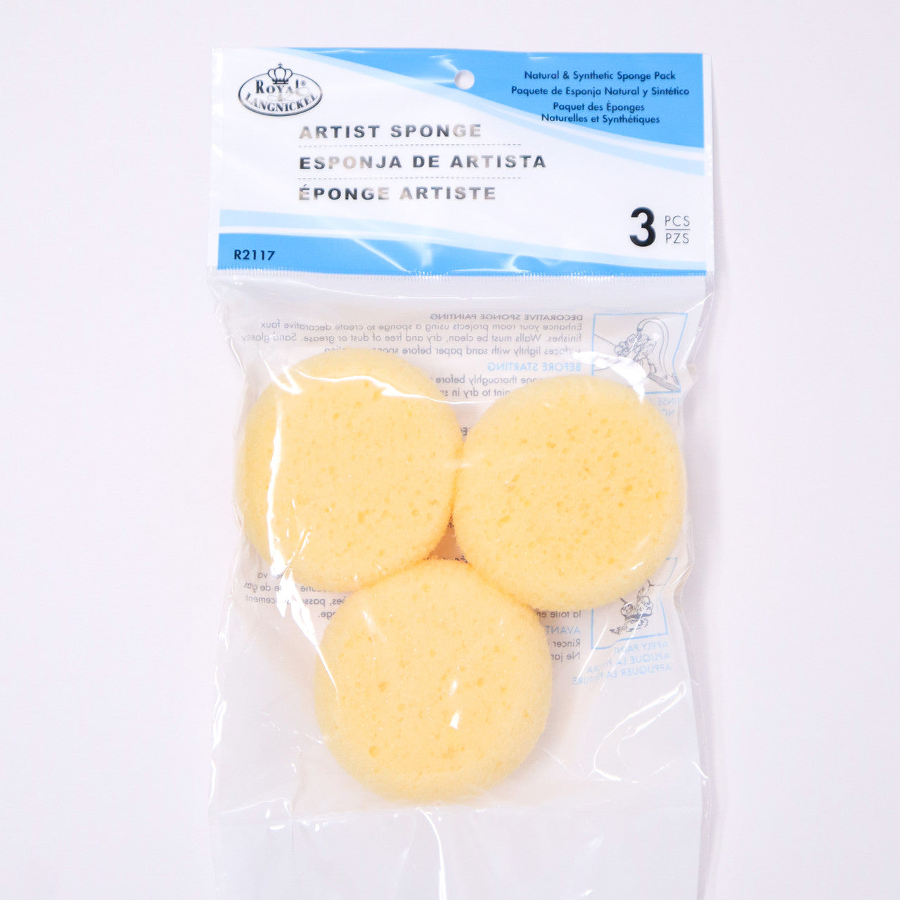SYNTHETIC SPONGES SET SMALL 3 PC