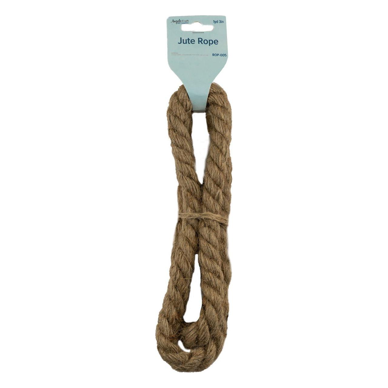 JUTE ROPE 1\2" -NATURAL 1YD 3IN