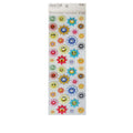 SMILEY FLOWER STICKER 42 PC