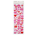 LOVE HEART STICKER 74 PC