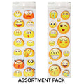 ASSORTED SMILEY 3D STICKER 14 PC