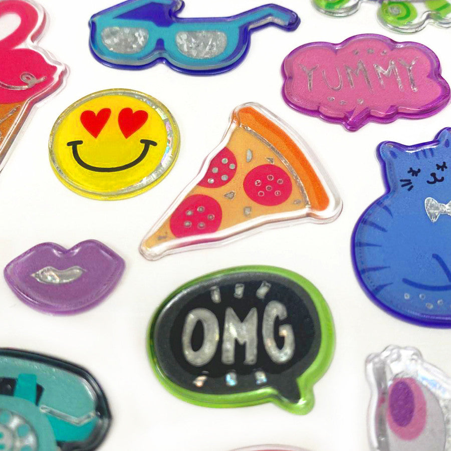 POXY STICKERS | RETRO VIBES | 21CT
