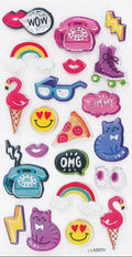 POXY STICKERS | RETRO VIBES | 21CT