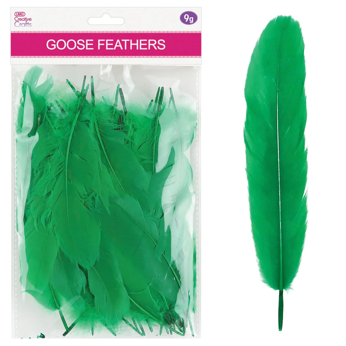 Goose Feathers | 5-7" | 9g | Green