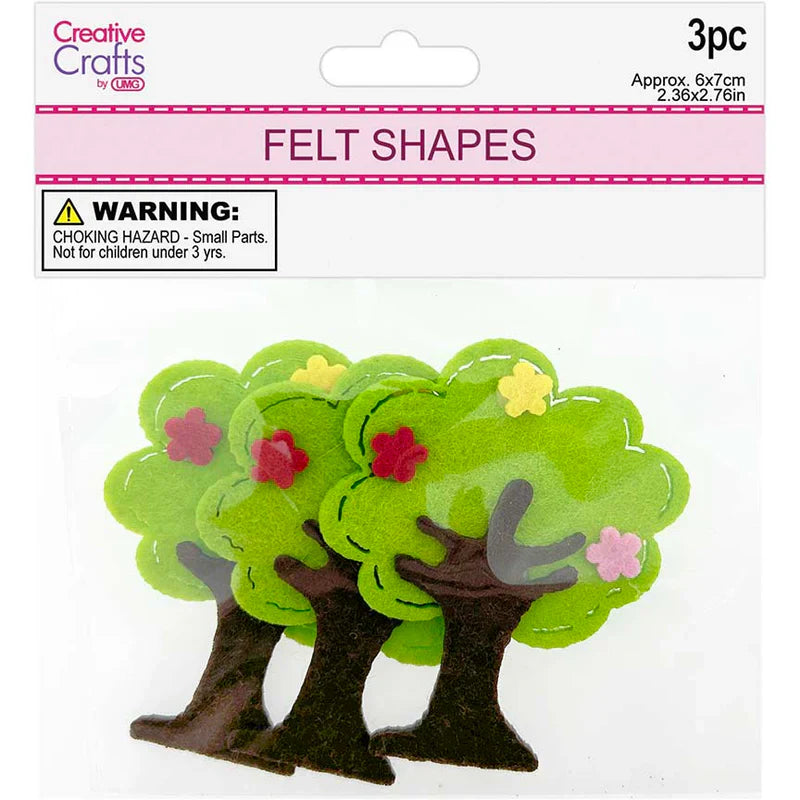Felt Flower Tree | 3pc | 6x7CM