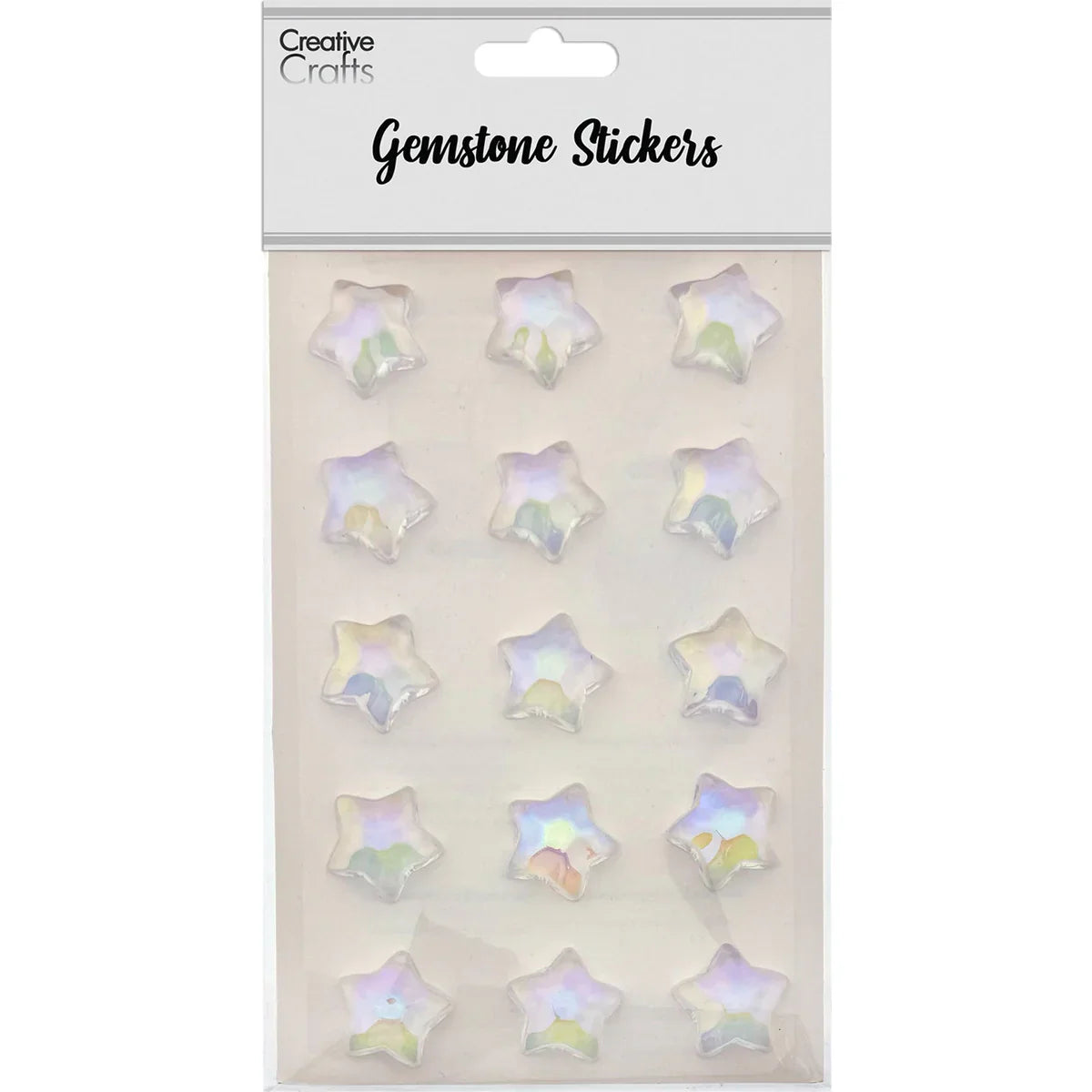 Gem Stickers | 21mm Star Iridescent