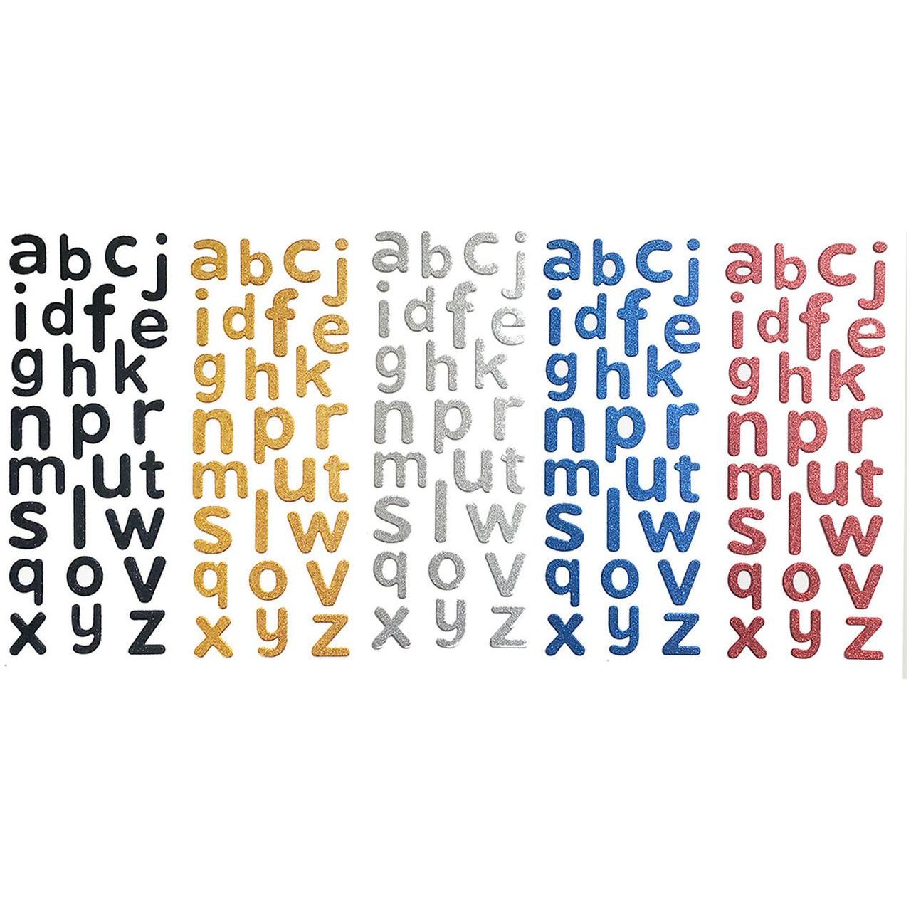 Alphabet Glitter stickers | 26ct