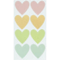 STICKER COLOR HEART LABEL 8PCS