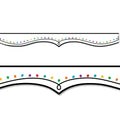 Border Color Dotted Swirl 48 ft. 24 Strips