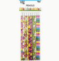 Pencil w/eraser | 10pk | 7.37in