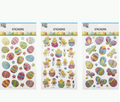 Easter Stickers Set Embossed