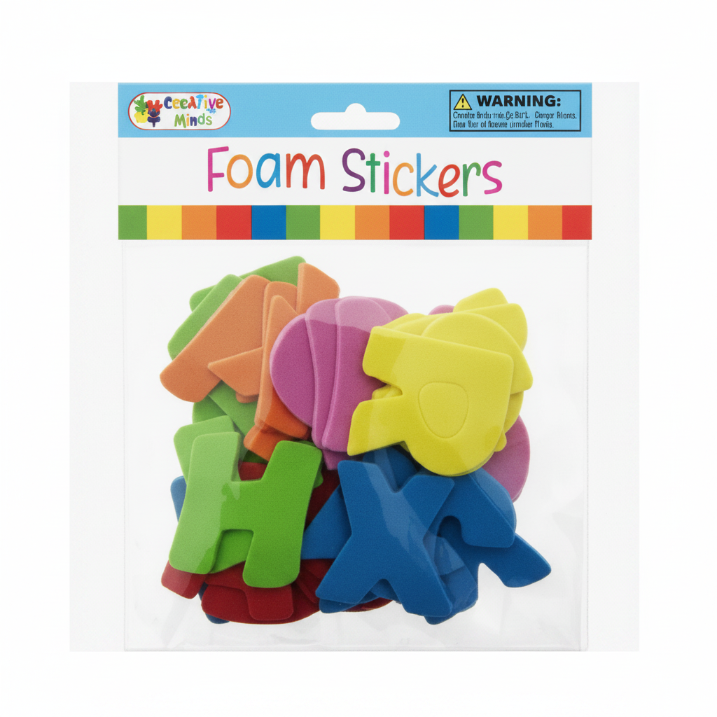FOAM LETTERS PEEL&STICK 26PCS
