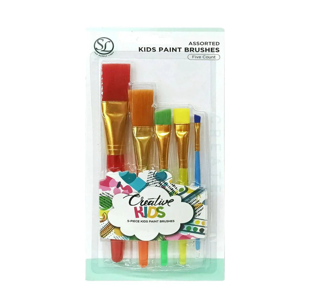 The Supply Line | Kids Paint Brushes | 5 Pcs