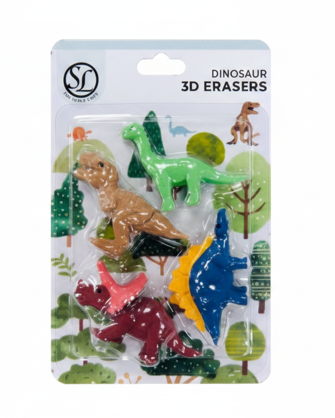 BOYS ASST 3D ERASERS PACKS