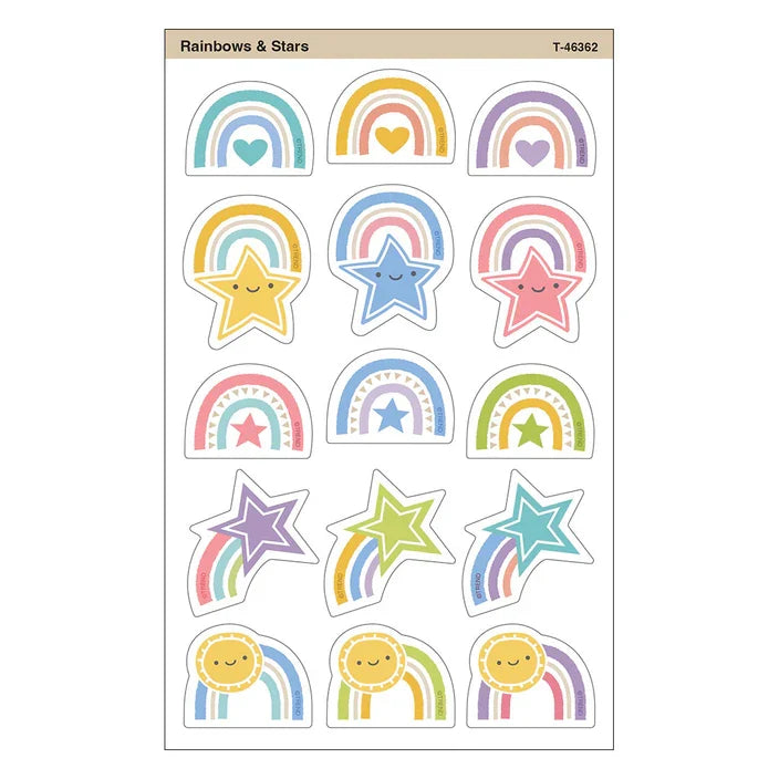 Rainbows & Stars superShapes Stickers