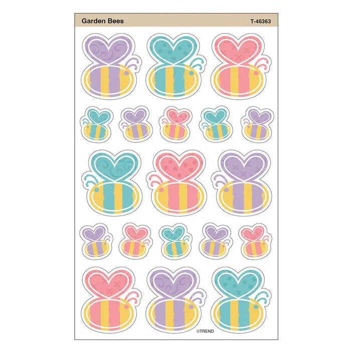GARDEN BEES SUPERSHAPES STICKERS 152PK