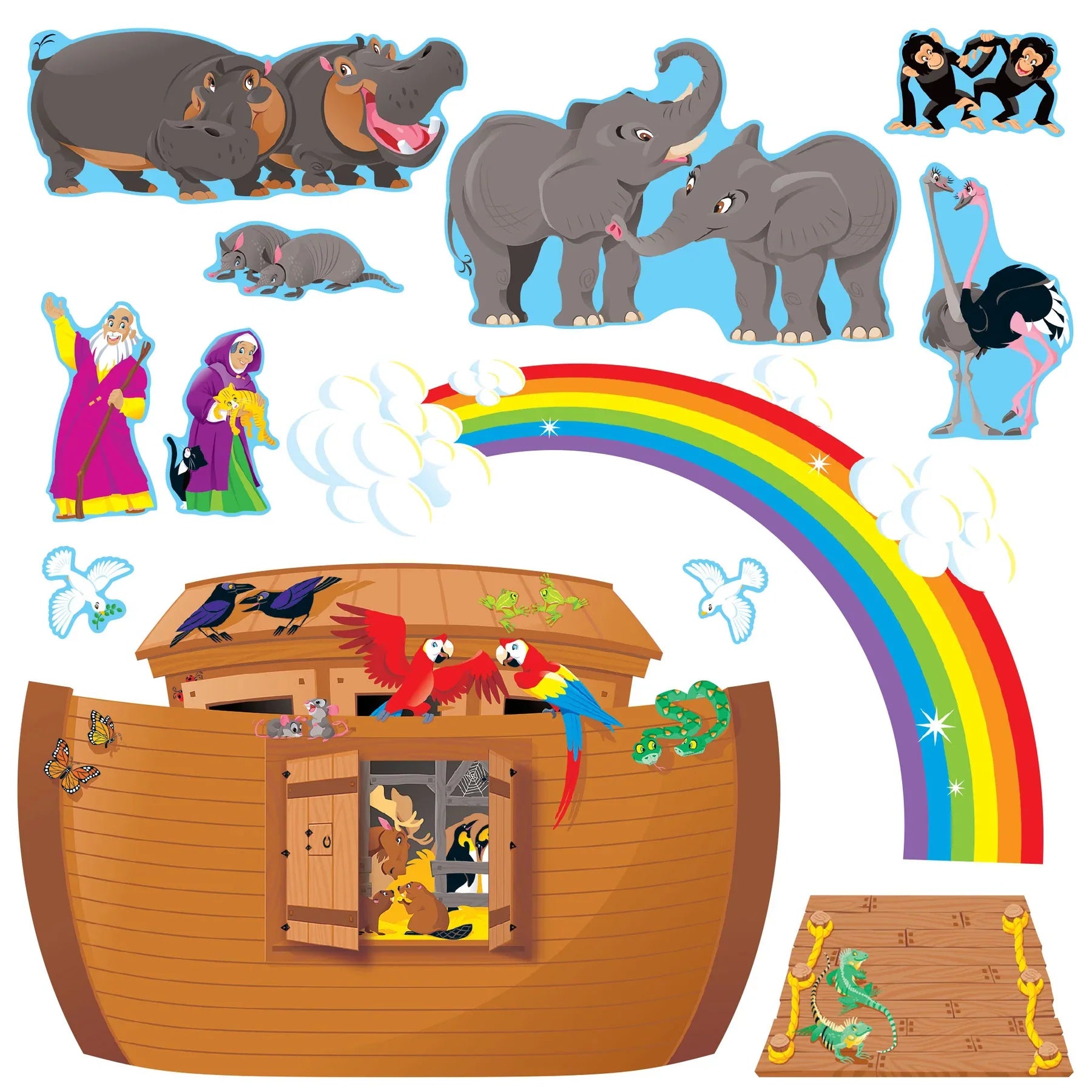 Noah’s Ark Bulletin Board Set | 23 pcs