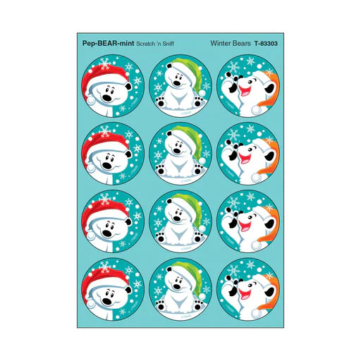 WINTER BEARS/PEPPERMINT SNS
