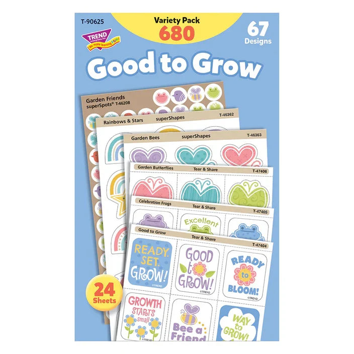 GOOD TO GROW STICKERS VARIETY PACK 680PK
