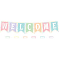 Pastel Pop Pennants Welcome Bulletin Board 53 pcs