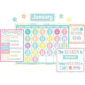 Pastel Pop Calendar Bulletin Board 115 pcs