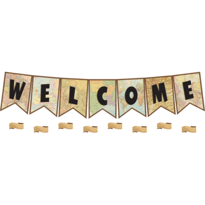 TRAVEL THE MAP PENNANTS WELCOME BULLETIN
