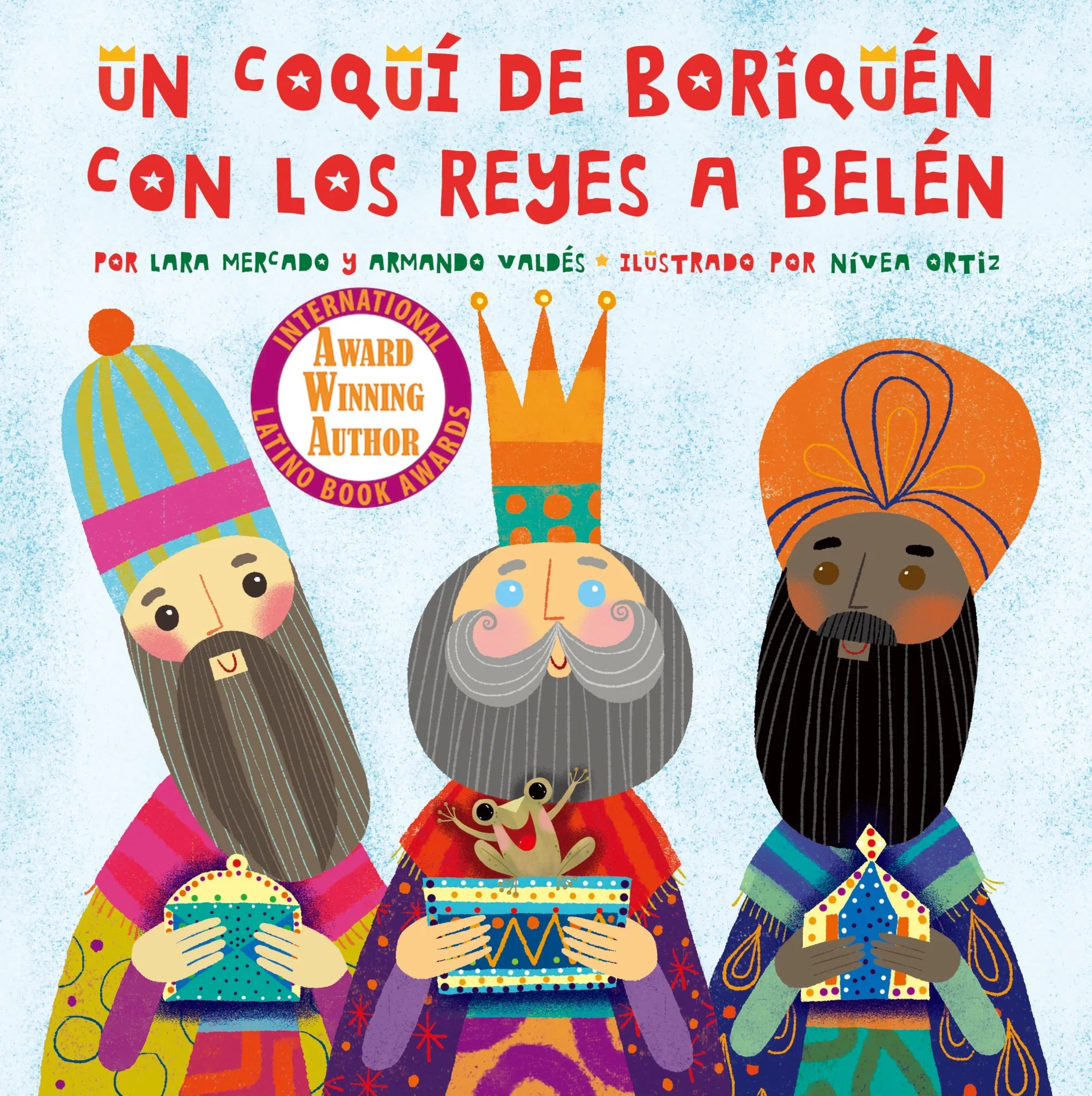 UN COQUI DE BORINQUEN CON LOS REYES A BELEN