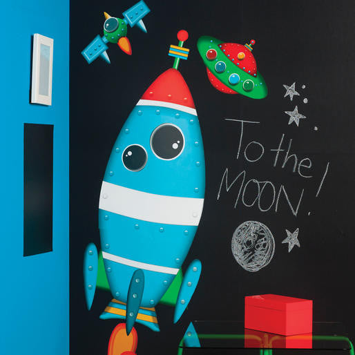 ROCKET SHIP VINYL DECALS