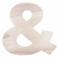 WOOD SHAPE 8" LETTER "&"