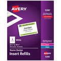 Name Badge Insert Refills 2-1/4" x 3-1/2" White Pkg. 400