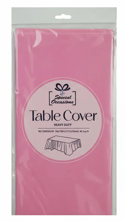Table Cover | Heavy Duty | Rectangular | Pink
