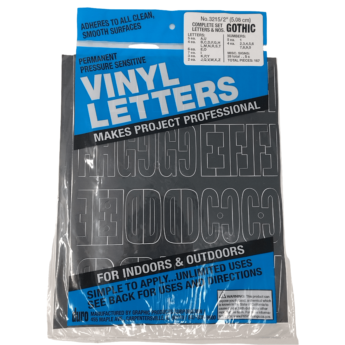 Vinyle Letters & Num | 2"