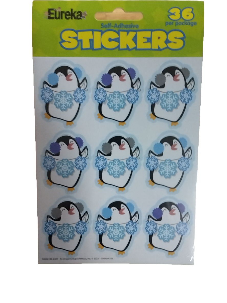 GNT DC STKRS WINTER PENQUIN