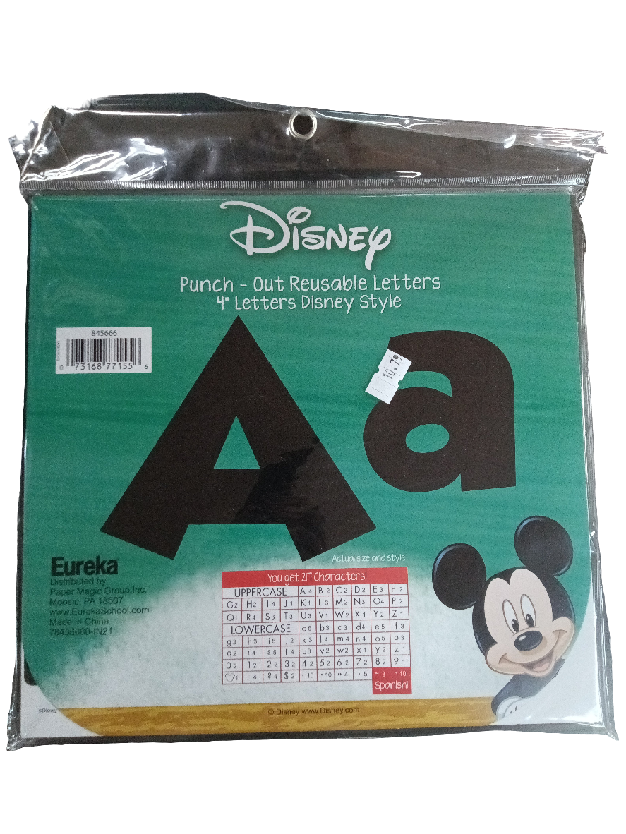 MICKEY MOUSE® THROWBACK DECO LETTERS 4''